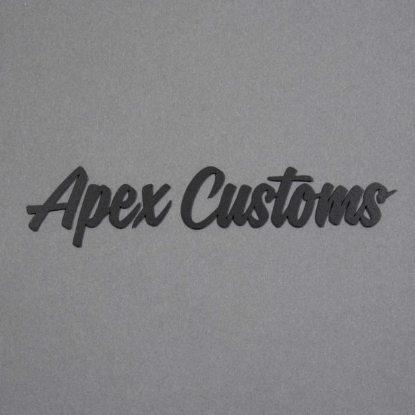 Apex Customs Black Decal