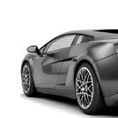 37174025 - new cg 3d render of generic luxury detail sports car illustration isolated on a white background. with stylized noise effects
