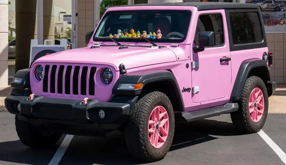 Pink Jeep Wrangler